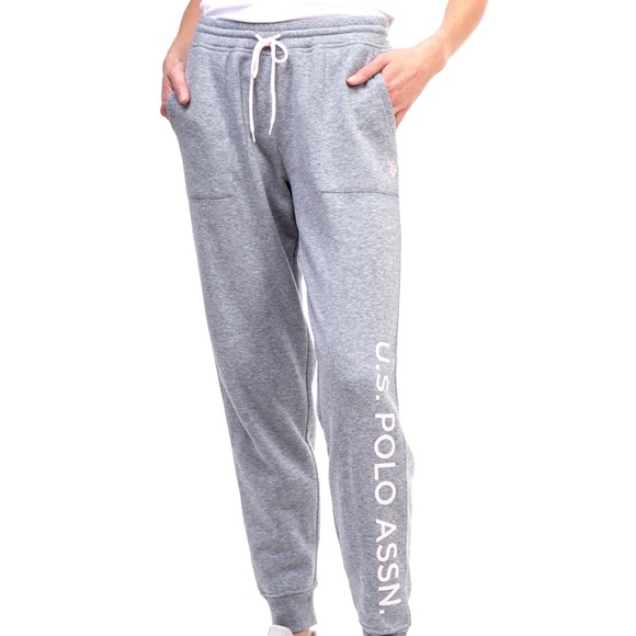 Grey/Pink Polo Joggers - Picture 2 of 4